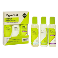 Deva Curl Curly KIT Mini Transformação para Cabelos Cacheados LOW-POO 120ml